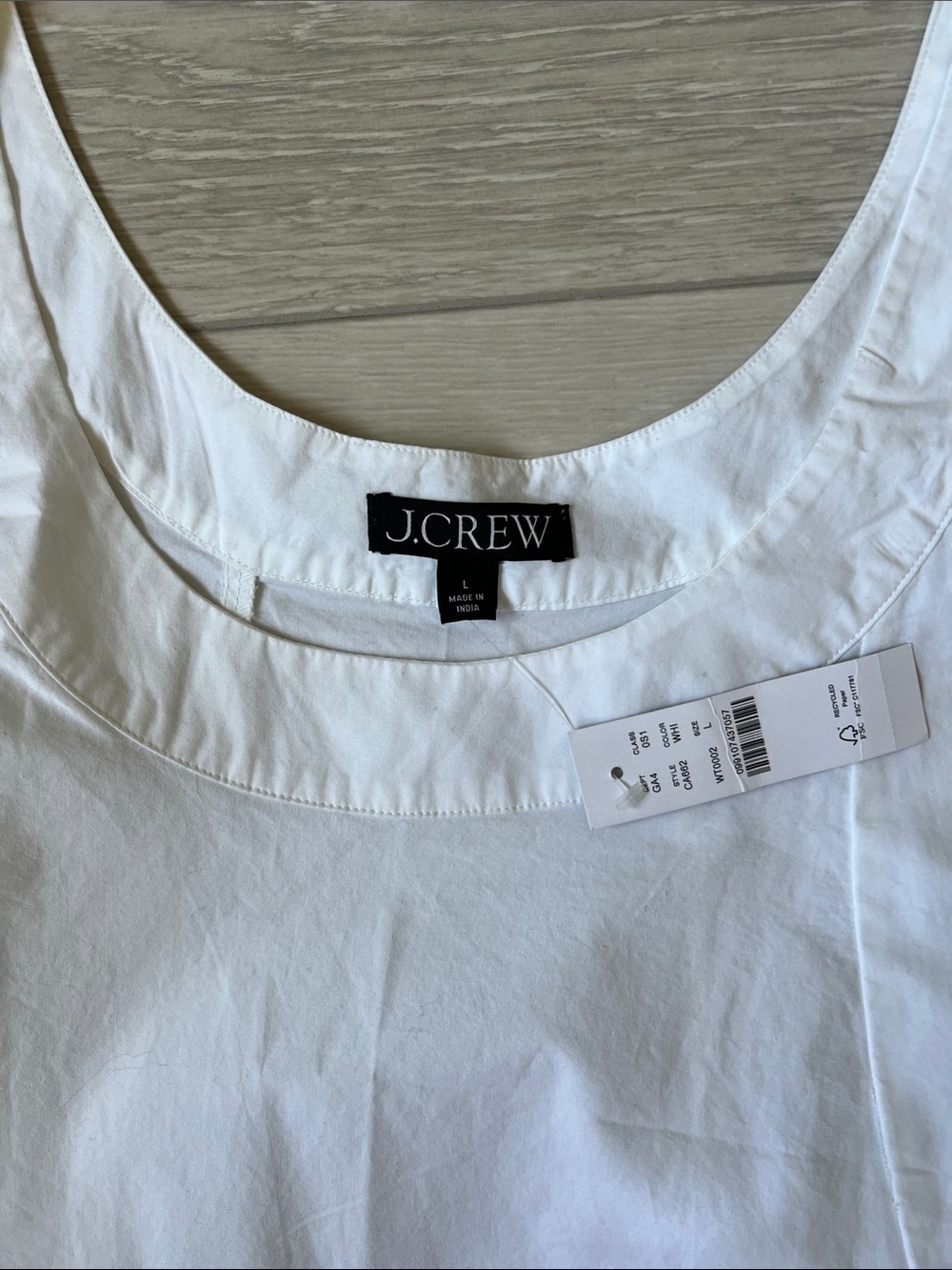 J Crew Scoopneck shift dress in cotton poplin - Picture 3 of 3